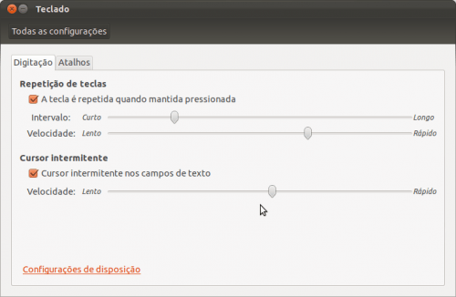 Clique em Configurações de Disposição Clique em Configurações de Disposição