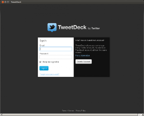 TweetDeck via WINE TweetDeck via WINE