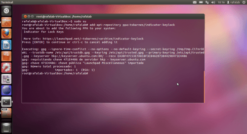 Post Indicator KeyLock figura 1 Adicionando o Repositório