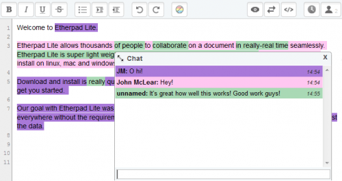 Etherpad Lite Etherpad Lite