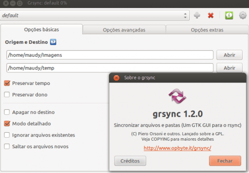 Sincronizar arquivos no Ubuntu